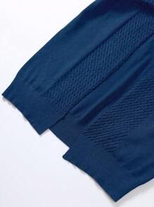 Manfinity Homme 男式休闲纯色前开针织开衫