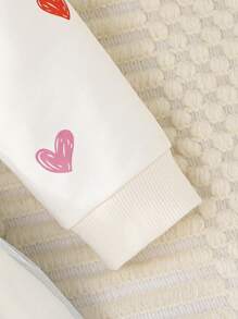 SHEIN Glamorique Kids 年轻女孩休闲独角兽印花网眼撞色长袖连衣裙，适合秋季