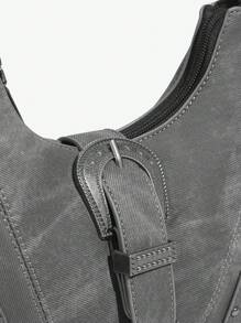 SHEIN ICON Quý cô, Túi xách tay nữ, Túi đeo chéo, Thời trang, Cá nhân hóa, Đơn giản, Đa năng, Đường phố, Những cô gái ngọt ngào và sành điệu, Những cô gái nóng bỏng, Y2k, Cổ điển, Đinh tán, Cổ điển, Thanh thiếu niên, Túi Y2k, Phong cách thời trang thập niên 2000, Túi Gothic Punk dành cho phụ nữ - Xám - Xem 6