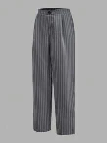 Set de 3 piezas de chaleco, camisa y pantalones a rayas para niño preadolescente, estilo caballero, apto para otoño, invierno y primavera. Excelente para actividades al aire libre, escuela, fotografía callejera, fiestas y vestir casual, alta rentabilidad - Multicolor - Ver 18