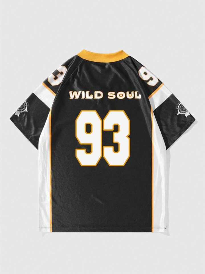 Our Street Life Men's Ice Hockey Short Sleeve Athletic Football