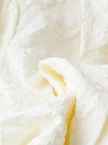 SHEIN Clasi 大码女式提花针织领长袖休闲常规衬衫