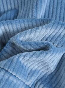 Cozy Pixies 2pcs/Set Baby Boy Cartoon Bear Ear Hoodie Sweatshirt And Jogger Pants Set - Blue - View 4