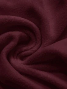 DAZY 女士保暖内衬高领修身连衣裙，秋季长袖连衣裙，红色女士保暖内衬连衣裙，冬季 - 酒紅色 - 查看 6