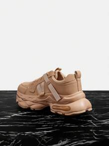 Vate Giày thể thao nữ cổ thấp, giày sneaker thể thao thường ngày đa năng mới, màu trắng, thích hợp cho mùa thu, năm mới và mùa đông. - Lạc đà - Xem 5