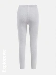 SHEIN 3pcs Girls Tween Girl Urban Casual Style Slit Hem Leggings, Comfortable & Warm, Suitable For Sports, School, Party, Photo Shooting, Daily Wear, Autumn/Winter