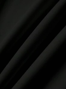 SHEIN LUNE Sudadera holgada de mujer con cuello redondo y estampado dorado minimalista y casual para otoño/invierno