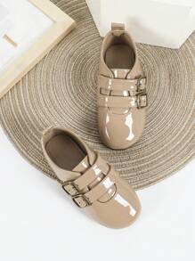 2双经典百搭女童鞋，防滑软底软皮高帮平底鞋，舒适新款春秋季儿童乐福鞋