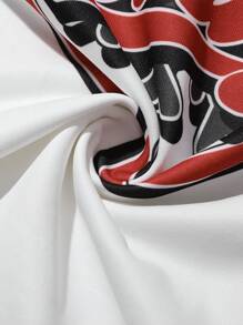 Manfinity EMRG 1pc Men's Color Block Patchwork Long Sleeve Letter Print Minimalist Casual Pullover Sweatshirt V Neck Street Wear Colorful Graphic Long Sleeve Sweatshirt, For Friends, Husband, Boyfriend Gifts - Multicolor - View 4