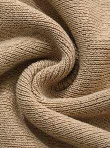 DAZY Oversize Off-Shoulder Knitted Sweater Top, Unique Design Long Sleeve Casual Pullover For Women Off Shoulder Sweater,Fall Clothes - Camel - View 8