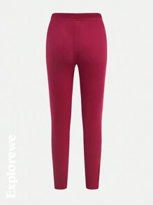 SHEIN 3pcs Girls Tween Girl Urban Casual Style Slit Hem Leggings, Comfortable & Warm, Suitable For Sports, School, Party, Photo Shooting, Daily Wear, Autumn/Winter