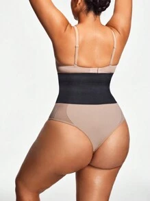 SHAPORA 2 Packs Plus Size Sculpting Waist Trainer With Adjustable Closure Shapewear Body Shaper -Tummy Waist Control - Multicolor - View 5