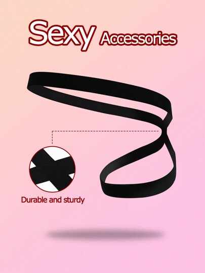 Men's Solid Color Minimalist Underwear Accessory, Casual For Daily Wear