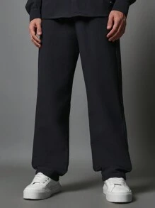 SUMWON Regular Fit Long Sleeve Shirt And Straight Fit Pant 2 Piece Set - Black - View 4