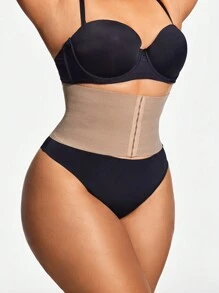 SHAPORA 2 Packs Plus Size Sculpting Waist Trainer With Adjustable Closure Shapewear Body Shaper -Tummy Waist Control - Multicolor - View 7