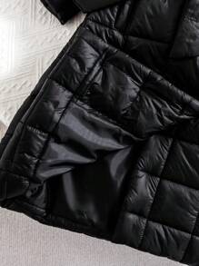 SHEIN Áo khoác thường ngày ấm áp, mềm mại, chất liệu xốp, thích hợp cho bé gái, phù hợp với thời tiết lạnh, mùa thu/đông. - Nhiều màu - Xem 6