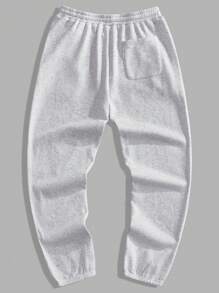 Manfinity VCAY Men's Loose Knitted Long Sleeve Sweatshirt Set, For Fall Winter - Grey - View 7