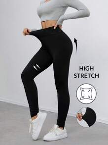 SHEIN Tall 黑色高弹针织打底裤三件套