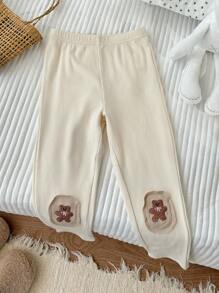 DAZY Young Girl' Minimalist Pattern Leggings, Casual Daily Wear