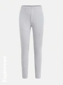 SHEIN 3pcs Girls Tween Girl Urban Casual Style Slit Hem Leggings, Comfortable & Warm, Suitable For Sports, School, Party, Photo Shooting, Daily Wear, Autumn/Winter