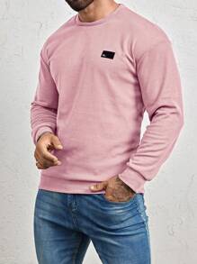 Manfinity Homme 男士字母拼接细节卫衣，秋季长袖上衣