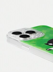 THE POWERPUFF GIRLS X SHEIN 可爱毛茛图案手机壳、礼物 - 無色 - 查看 4