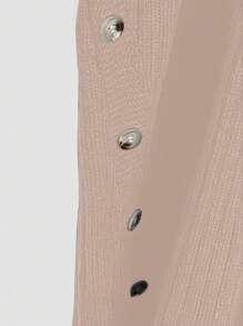 Vestido de suéter de talla grande, unicolor, hombros caídos, informal, para otoño/invierno