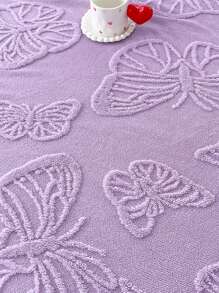 法兰绒蝴蝶毯 3D 蝴蝶超柔软蓬松轻质羊毛毯 适用于沙发椅床露营保护沙发 适合所有季节