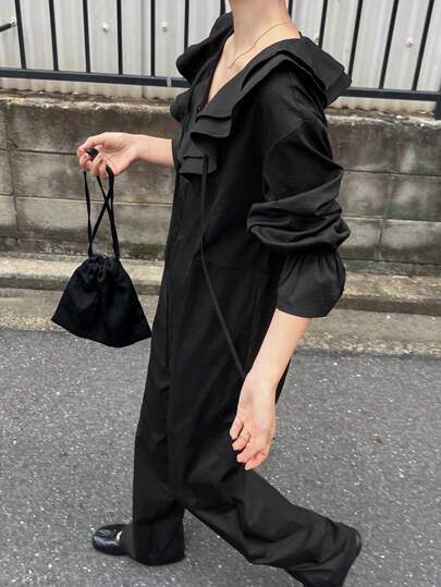 極美品✨EVERYDAY I LIKE チェーンジャンプスーツ 黒36 23SS 極美品✨EVERYDAY I LIKE チェーンジャンプスーツ 黒36 23SS 極美品