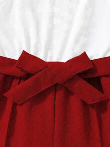 SHEIN Tween Girls Solid Color Lapel Neck Short Sleeve Single Breasted Top And Loose Wide Leg Pants 2 Pieces Set, Casual