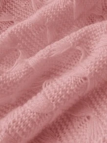 Firerie 大码休闲度假居家保暖经典优雅下午茶杏色套头长袖开衫毛衣外套秋冬季