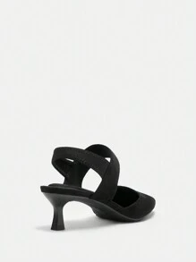 CUCCOO BIZCHIC Women's Elegant Pointed Toe High Heel Sandals, Comfortable For Commuting Valentine's Day - Black - View 8