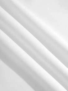 SHEIN EZwear Women's Letter Print Simple Casual Hooded Sweatshirt - White - View 6