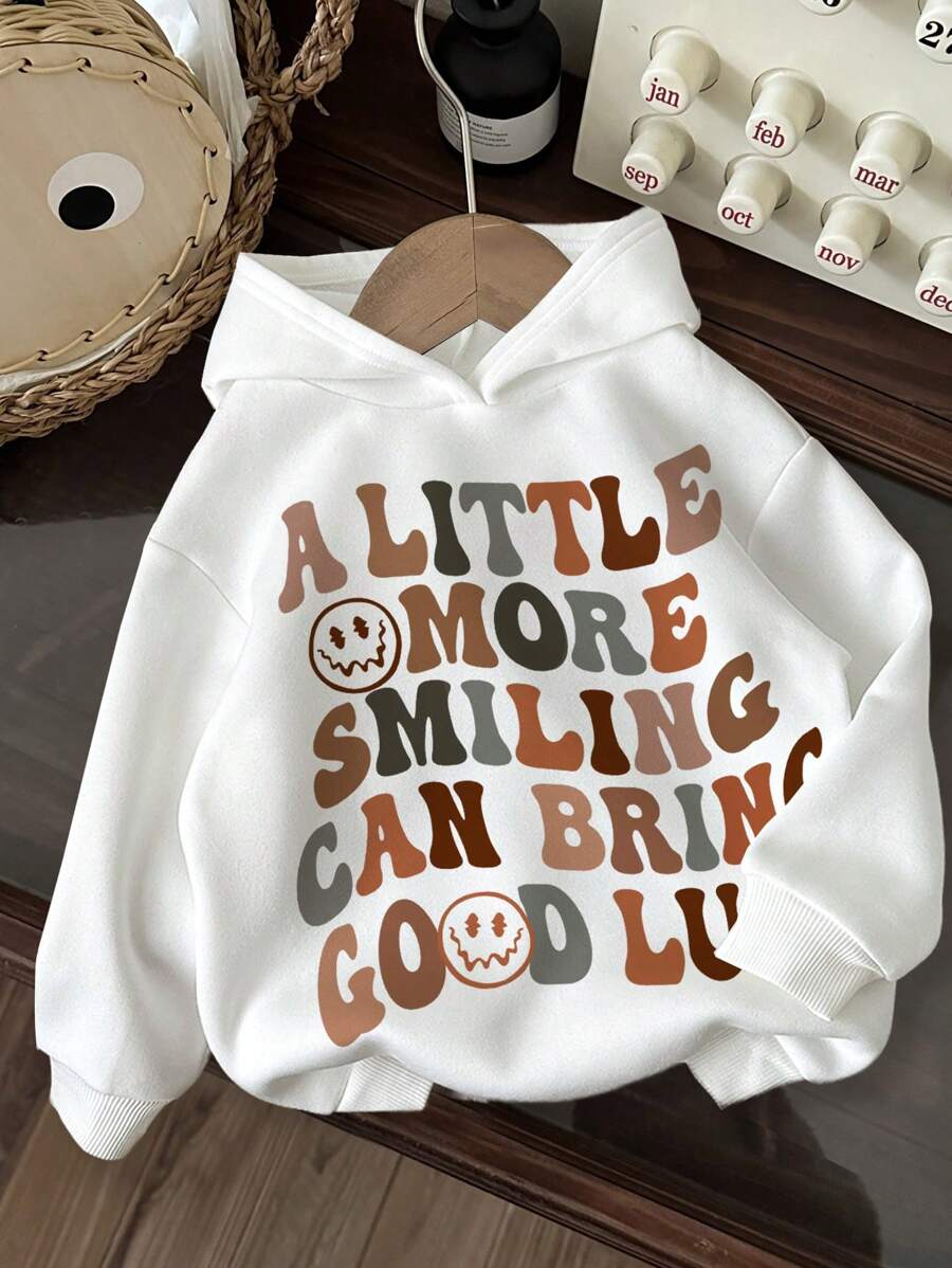 SHEIN 男婴针织柔软卫衣,休闲加厚款,适合秋季穿着 - 白色 - 查看 1