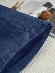 2件深蓝色秋冬保暖加厚水晶绒法兰绒枕套纯色日系简约纯色超柔软透气简约时尚休闲日常生活四季学生宿舍枕套不含枕芯床上用品酒店家居用品TwinFullQueenKing。 - 藏蓝色 - 查看 5