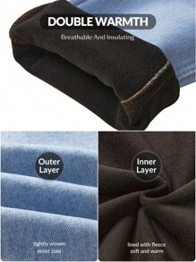 SHEIN PETITE Slim Fit Casual Denim Jeans, Fashionable For Everyday Wear - Blue - View 6