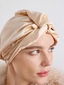 MOTF PREMIUM 1 CHIẾC KHĂN ĐẦU HAI LỚP CƠ BẢN CHO NỮ, THÍCH HỢP ĐỂ MẶC THƯỜNG NGÀY - Màu be - Xem 2