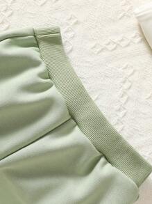 Bộ 3 món/Bộ đồ liền quần và áo nỉ nhiều màu sắc dễ thương thời trang cho bé gái, kết hợp đa năng - Nhiều màu - Xem 6