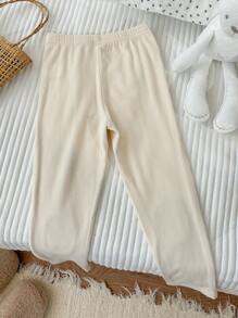 DAZY Young Girl' Minimalist Pattern Leggings, Casual Daily Wear