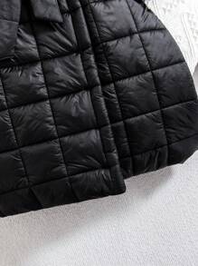 SHEIN Áo khoác thường ngày ấm áp, mềm mại, chất liệu xốp, thích hợp cho bé gái, phù hợp với thời tiết lạnh, mùa thu/đông. - Nhiều màu - Xem 5