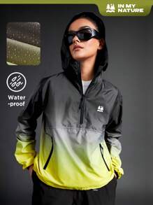 In My Nature 女士户外渐变色防水软壳夹克 - 黃色 - 查看 1