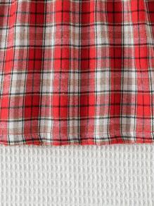 Vestido de manga larga blanco de princesa para niñas jóvenes, para el 7º cumpleaños, a juego con la familia, cómodo y suave, cuello redondo, estampado de letras en inglés y corazones, uso casual - Multicolor - Ver 4
