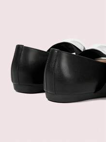 CUCCOO DOLLMOD 女士金属装饰时尚休闲平底鞋，适合圣诞节和新年假期氛围秋冬季 - 黑色 - 查看 4