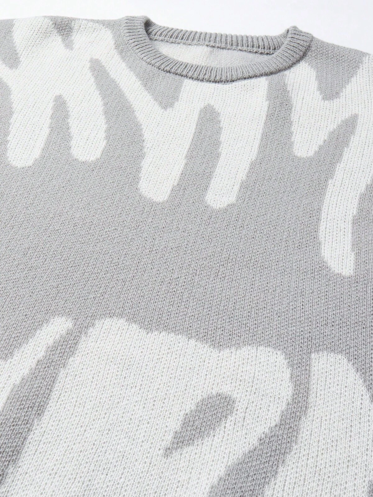 Manfinity Hypemode Pull décontracté à col rond, manches longues avec détail graphique, pour l'automne et l'hiver 6