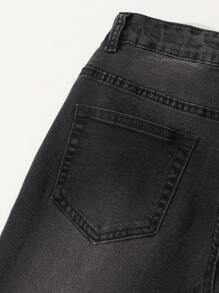 Tween Boy Casual Streetwear Washed Blue Denim Jeans - Multicolor - View 5