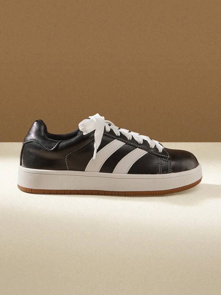 CUCCOO EASI Zapatillas deportivas informales de encaje con bloques de color, adecuadas para el uso diario, zapatos de Año Nuevo y Día de San Valentín para mujeres