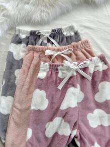 3件套女士毛绒云朵蓬松下装，秋冬季，秋冬服装