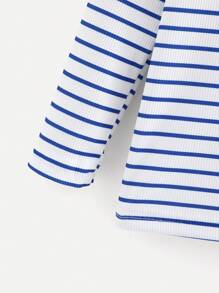 SHEIN 4 pezzi/confezione Magliette a maniche lunghe e collo rotondo per bambini maschi, confezione con combinazioni di più colori