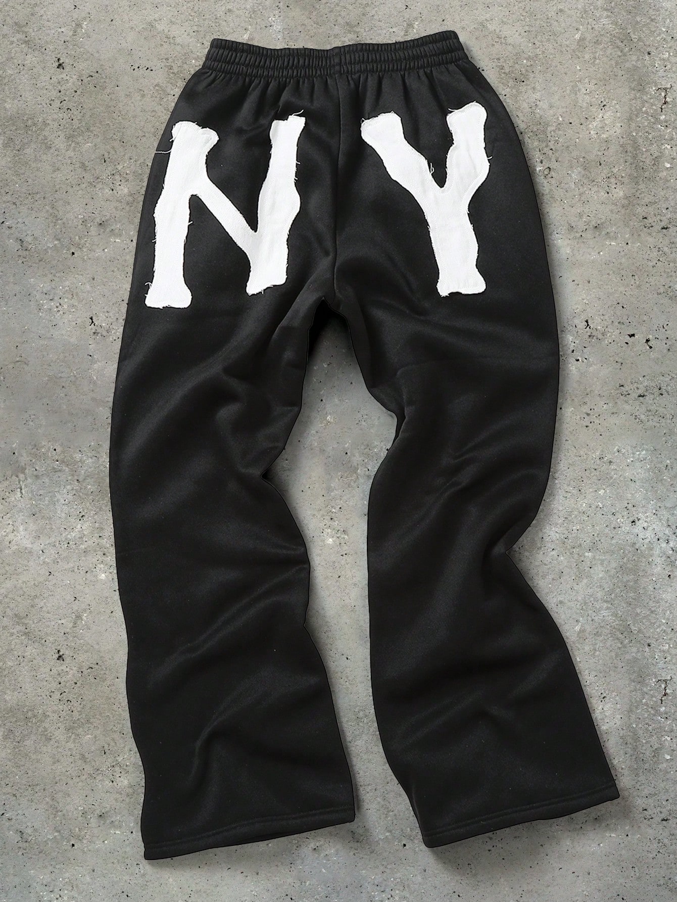 Men's Autumn/Winter Street Hiphop Casual Embroidered Flare Sweatpants