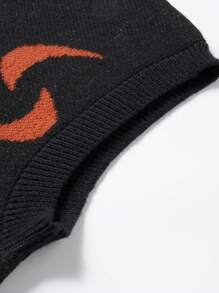 Manfinity Roghcode Chaleco de punto casual sin mangas con detalle estampado para hombre - Multicolor - Ver 6